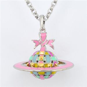 Vivienne Westwood(ヴィヴィアンウエストウッド) RIBBON BAS 3D ORB P SS MU ネックレス