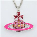 Vivienne Westwood（ヴィヴィアンウエストウッド） RIBBON BAS RELIEF P SS PINK ネックレス　【ブランド箱入り】