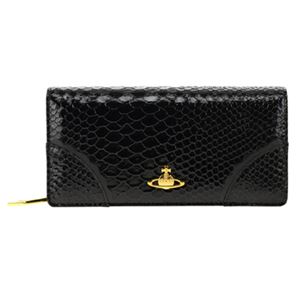 Vivienne Westwood（ヴィヴィアン・ウエストウッド） 1032V-FRILLY SNAKE／BLK 長財布