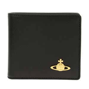 Vivienne Westwood（ヴィヴィアン・ウエストウッド） 0730V-SAFFIANO／NER 二つ折り財布