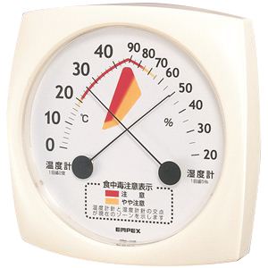 【台所・厨房に】食中毒注意計（食中毒説明書付） TM-2511