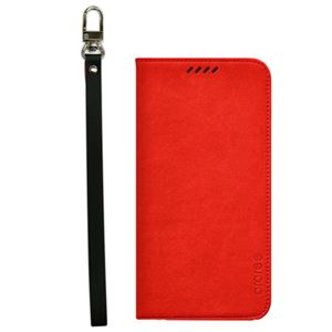 【Galaxy S6 edge ケース】araree Canvas Diary（アラリー キャンバスダイアリー） AR6190GS6E レッド