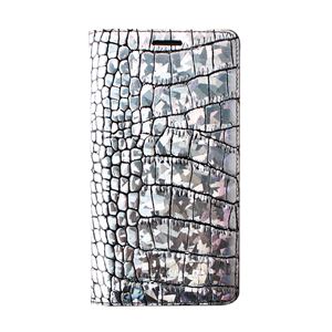 【Galaxy S6 ケース】GAZE Hologram Croco Diary（ゲイズ ホログラムクロコダイアリー） GZ6086GS6 シルバー