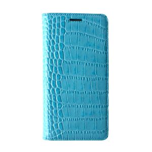 【Galaxy S6 edge ケース】GAZE Vivid Croco Diary（ゲイズ ビビッドクロコダイアリー） GZ6122GS6E コーラルブルー