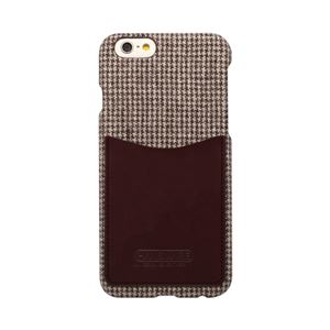 iPhone6s/6 ケース HANSMARE Leather Pocket Bar（ハンスマレ レザーポケットバー）アイフォン カバー（Bar houndstoothbrown）
