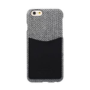 iPhone6s/6 ケース HANSMARE Leather Pocket Bar（ハンスマレ レザーポケットバー）アイフォン カバー（Bar herringboneblack）