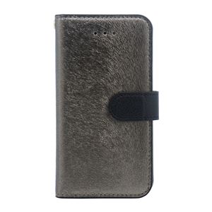 iPhone SE ケース HANSMARE CALF Diary （ハンスマレ カーフダイアリー） アイフォンse/5s/5用 iPhone SE/5s/5（metal black）