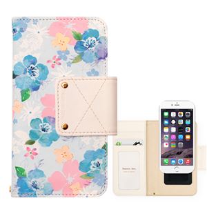 【マルチケース】HappymoriReason Ave. Flying Blossom（ハッピーモリ リーズンアベニューフライングブロッサム）多機種対応 5インチまでのスマホケース（Flying Blossom Blue）
