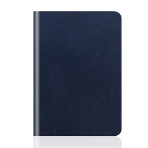 【iPad mini 3 / iPad mini 2 / iPad mini】SLG Design D5 Calf Skin Leather Diary（カーフスキンレザーダイアリー）フィルム1枚入り スタンド機能付 自動オン/オフ機能付 カードポケット（Skin navy）