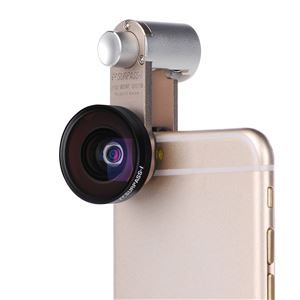 各種スマートフォン対応【セルカレンズ】セルカレンズマウント SURPASS-i 広角レンズセット（Wide Gold）