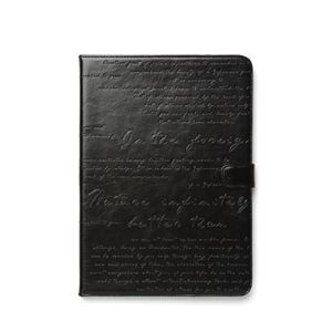 【iPad Air】ZENUS Masstige Lettering Diary（マステージ レタリングダイアリー）スタンド機能付 合成皮革 ハイブリッド（black）