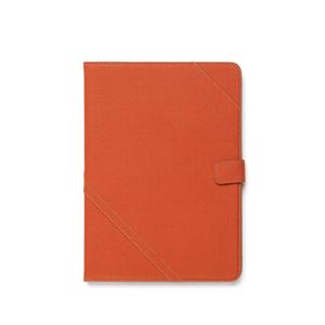 【iPad Air】ZENUS Cambridge Diary スタンド機能付 イタリアンファブリック ハイブリッド（orange）