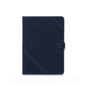 【iPad Air】ZENUS Cambridge Diary スタンド機能付 イタリアンファブリック ハイブリッド（navy）