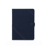 【iPad Air】ZENUS Cambridge Diary スタンド機能付 イタリアンファブリック ハイブリッド（navy）