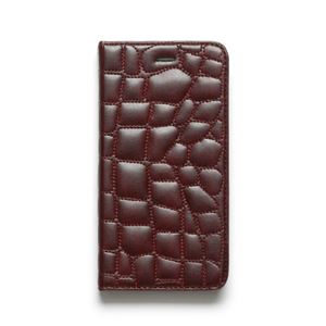 iPhone6s/6 ケース ZENUS Croco Quilting Diary（ゼヌス クロコキルティングダイアリー）アイフォン（Wine）