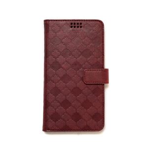 多機種対応スマートフォンマルチケース ZENUS Emboss Diary（ゼヌス エンボスダイアリー）5インチスマートフォン（Wine）