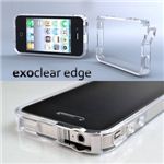 E304◆iPhone4S / iPhone4  バンパーケース exoclear edge （エクソクリア エッジ） Clear