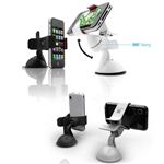E393★World Best Universal Car Mount [ White ] デスク、車、どこでも使える