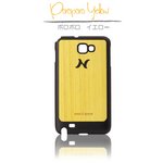 【I1236GNT】天然木で作られたGalaxy Note1（ギャラクシーノート1）ケース wood-fit Poroporo Yellow