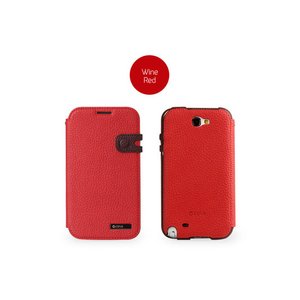 【Galaxy Note 2 SC-02Eケース】 MasstigeColor Edge Diary　手帳タイプ-レッド 