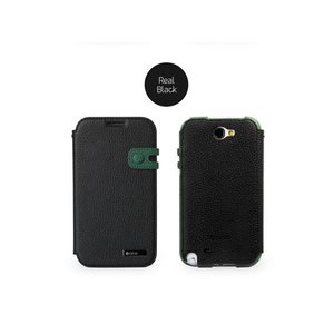 【Galaxy Note 2 SC-02Eケース】 MasstigeColor Edge Diary　手帳タイプ-ブラック 