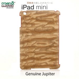 【man&wood】(iPad miniケース) Real wood case Genuine Jupiter