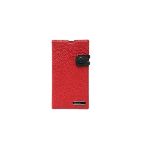 Z1766XZ【zenus】(Xperia Z SO-02E ケース)イタリアンPU ダイアリー [カードケース/ストラップホール有り] ーレッド