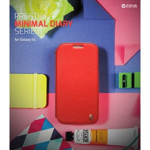 docomo【GALAXY S4 SC-04E】Zenus Prestige Minimal Diary （プレステージ ミニマルダイアリー）レザーケース☆本革-パープル