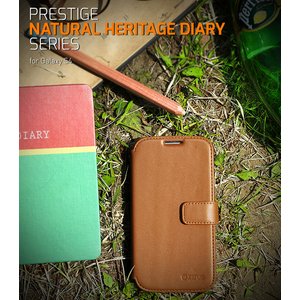 docomo【GALAXY S4 SC-04E】Zenus Prestige Heritage Diary（プレステージ ヘリテッジダイアリー） レザーケース☆本革ーネイビー