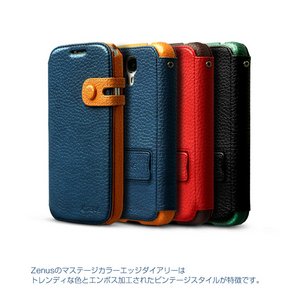 docomo【GALAXY S4 SC-04E】Zenus Masstige Color Edge Diary（マステージ カラーエッジダイアリー） レザーケース☆ブラック