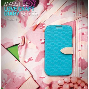 docomo【GALAXY S4 SC-04E】Zenus Masstige Love Craft Diary（マステージ ラブクラフトダイアリー） レザーケース☆アクアブルー