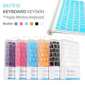 BEFINE マック　ワイヤレス用 キーボードカバー (日本語）-ブラック BF2354W