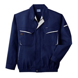 空調服　綿・ポリ混紡長袖作業着　K-500N　【カラー：ネイビー　 サイズ　XL】