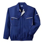 空調服　綿・ポリ混紡長袖作業着　K-500N　【カラー：ブルー　 サイズ　LL】