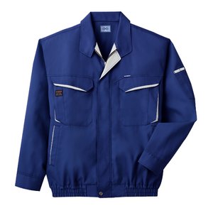 空調服　綿・ポリ混紡長袖作業着　K-500N　【カラー：ブルー　 サイズ　XL】