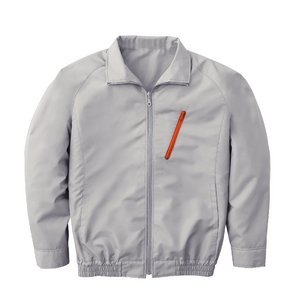 空調服　ポリエステル製長袖ブルゾン　P-500BN　【カラー：シルバー　 サイズ　L】