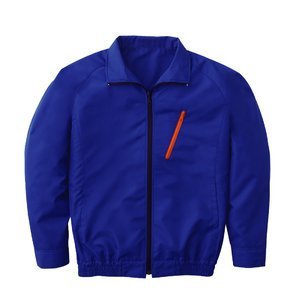 空調服　ポリエステル製長袖ブルゾン　P-500BN　【カラー：ブルー　 サイズ　LL】