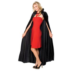 【コスプレ】 RUBIE'S （ルービーズ） 16207 Long Black Crushed Velvet Cape（ケープ）