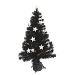 【クリスマス】180cmブラック光ファイバーツリー(クリスマスツリー/プラネット) T316-180