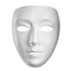 disguise Maks Essential^Masquerade ^ Blank Female Mask O^S uN}XN摜ŏP