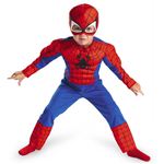 【コスプレ】 disguise Super Hero Squad ／ Spider Man Toddler Muscle （キッズ・子供用） スパイダーマンコスチューム 4-6