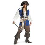 【コスプレ】 disguise Pirate Of The Caribbean ／ Captain Jack Sparrow Deluxe 42-46 パイレーツ・オブ・カリビアン ジャックスパロウ