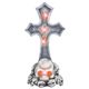 87446 Light Up Cross Tombstone摜ŏP