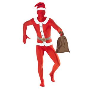 【コスプレ】Santa Second Skin Costume and Santa Sack M 大人用 M