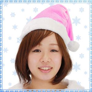 【クリスマスコスプレ 衣装】 Patymo クリスマスサンタ帽子 ピンク