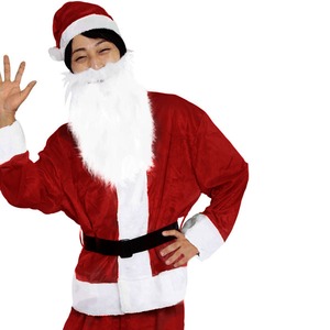 【クリスマスコスプレ 衣装】Men’s Santa costume DK RED VELVET メンズサンタ