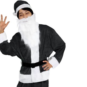 【クリスマスコスプレ 衣装】Men’s Santa costume BLACK VELVET メンズサンタ
