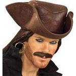 【コスプレ】 RUBIE'S（ルービーズ） CARIBBEAN PIRATE HAT-BRWN