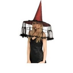 【コスプレ】 RUBIE'S (ルービーズ)　BRGNDY WITCH HAT WITH FRENCH VEIL