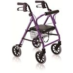 【快適介護用品】折りたたみ歩行車　ハッピーミニ　パープルメタリック